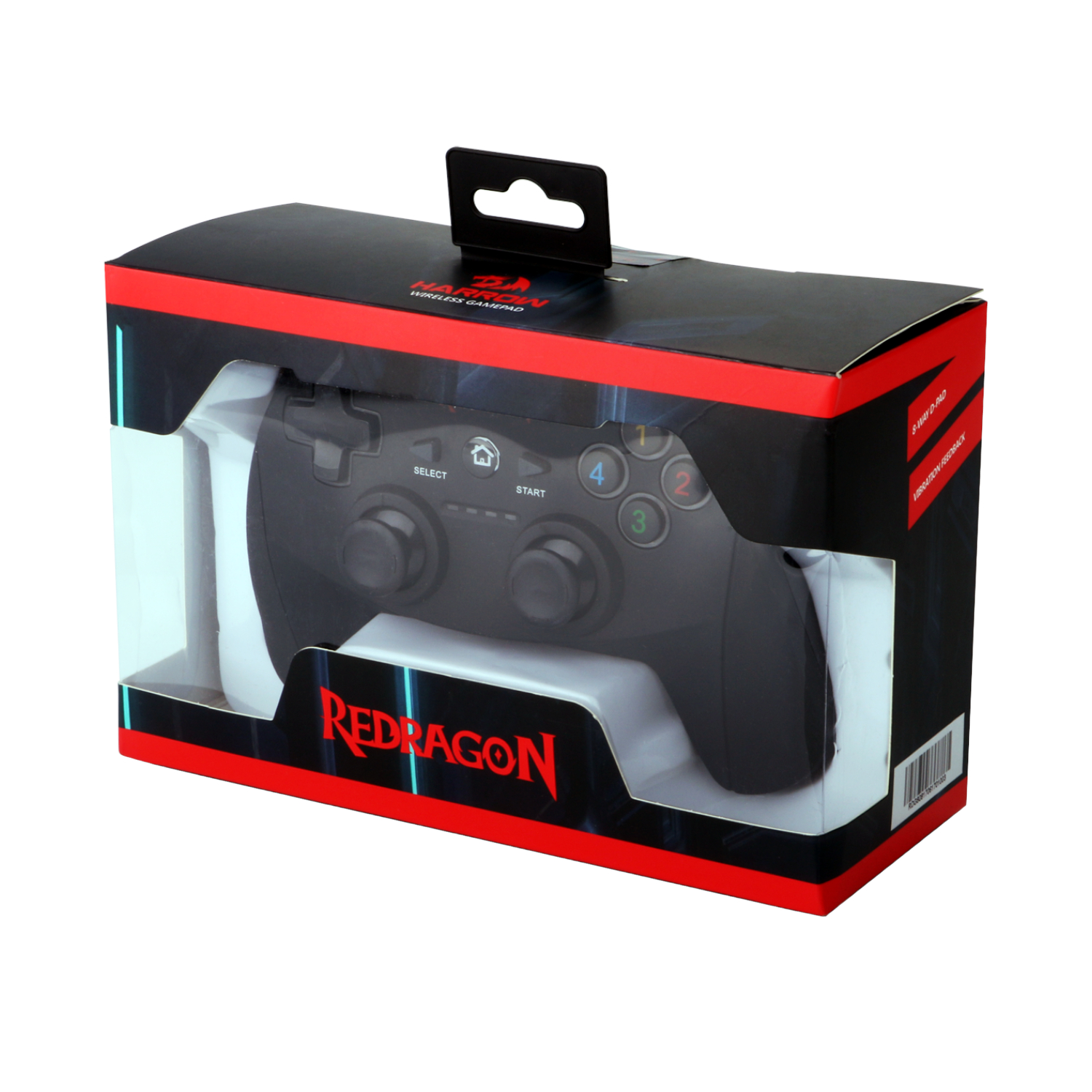 Redragon Harrow Wireless X/D-input(Digital/Analog) PC Controller - Black - Image 5
