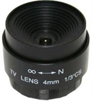 Securnix Lens 4MM Fixed Iris, Retail Box , No Warranty