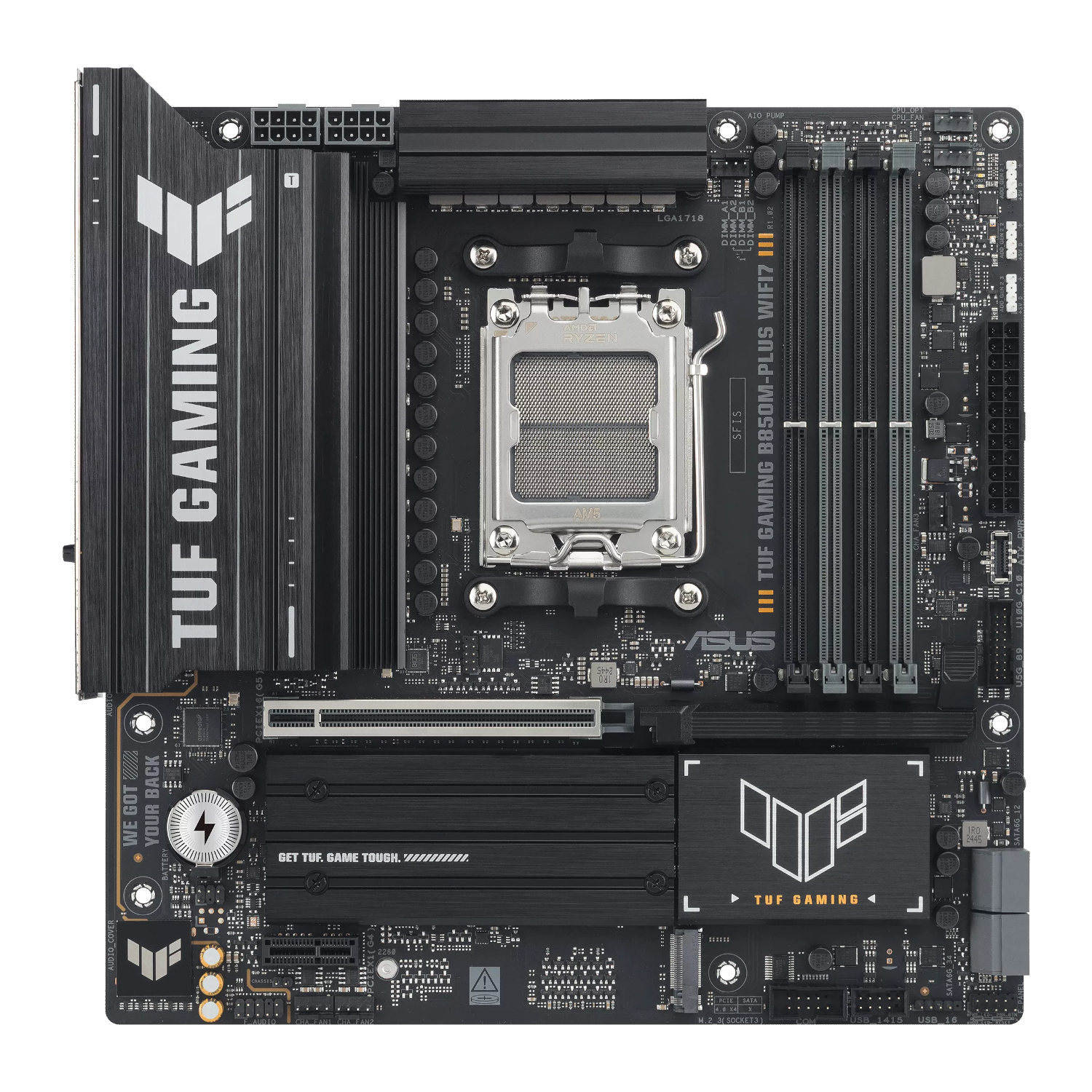 ASUS TUF Gaming B850M-Plus WIFI AMD AM5 M-ATX Gaming Motherboard - Image 2