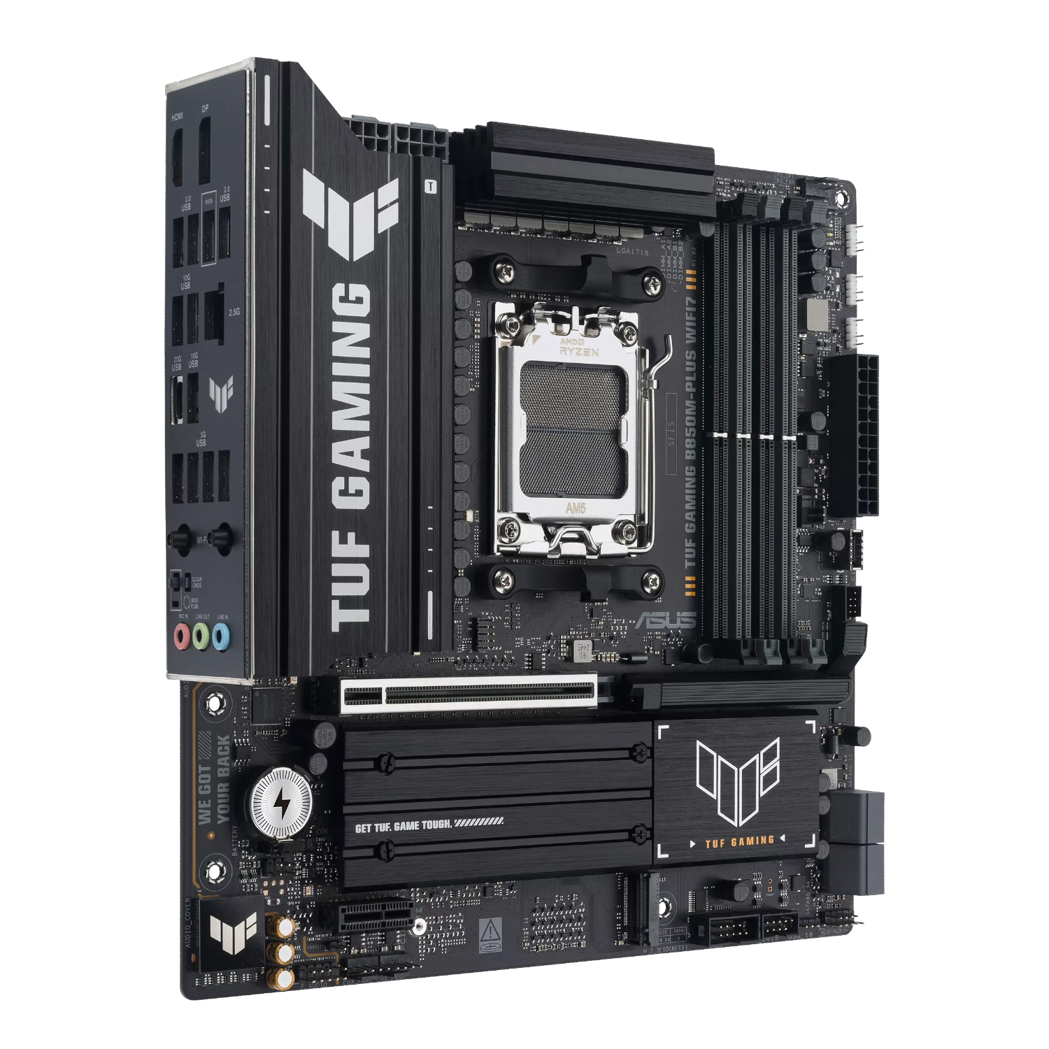 ASUS TUF Gaming B850M-Plus WIFI AMD AM5 M-ATX Gaming Motherboard - Image 3