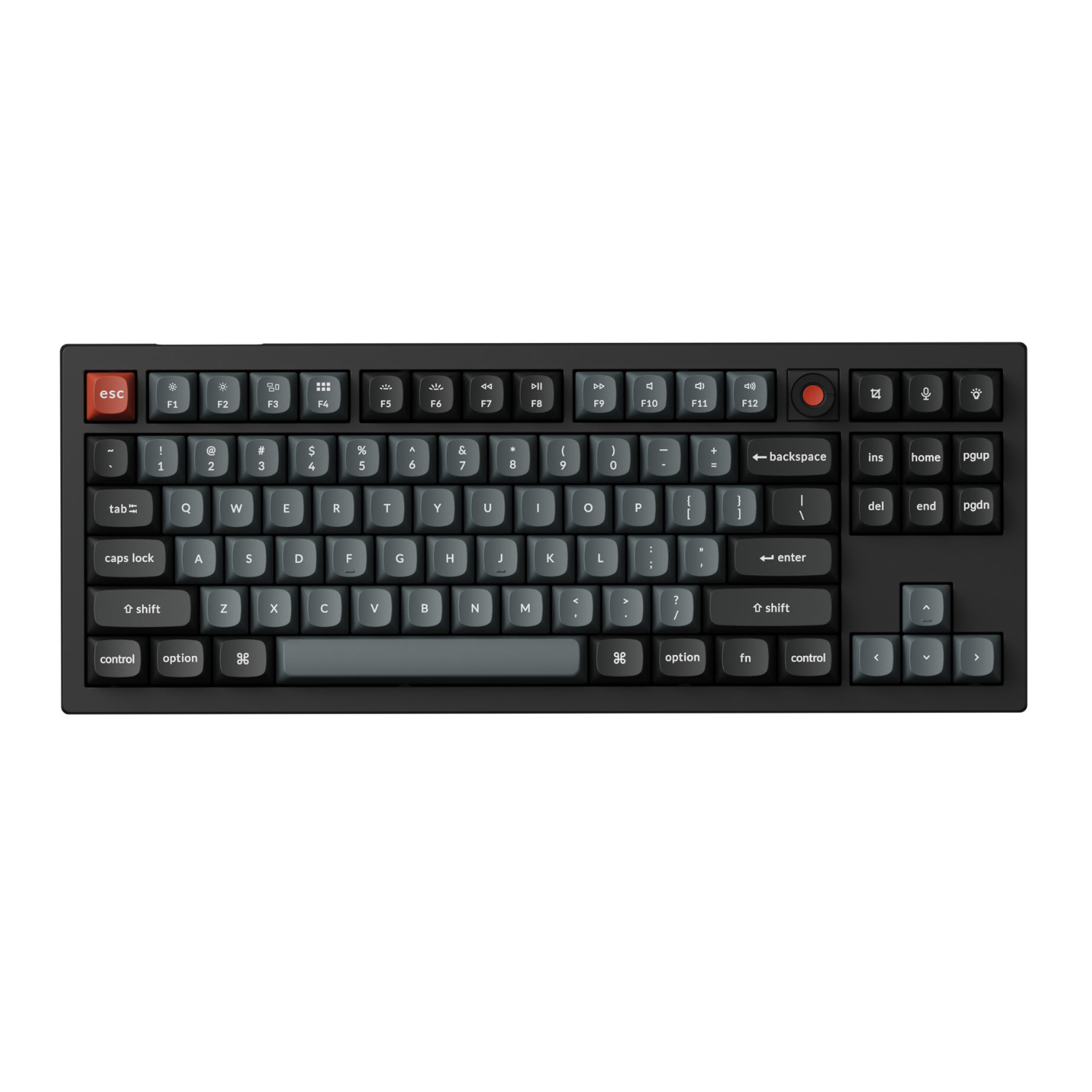 Keychron V3 Ultra 80% 8K Red Switch Hot-Swap RGB Wireless Keyboard - Black - Image 2