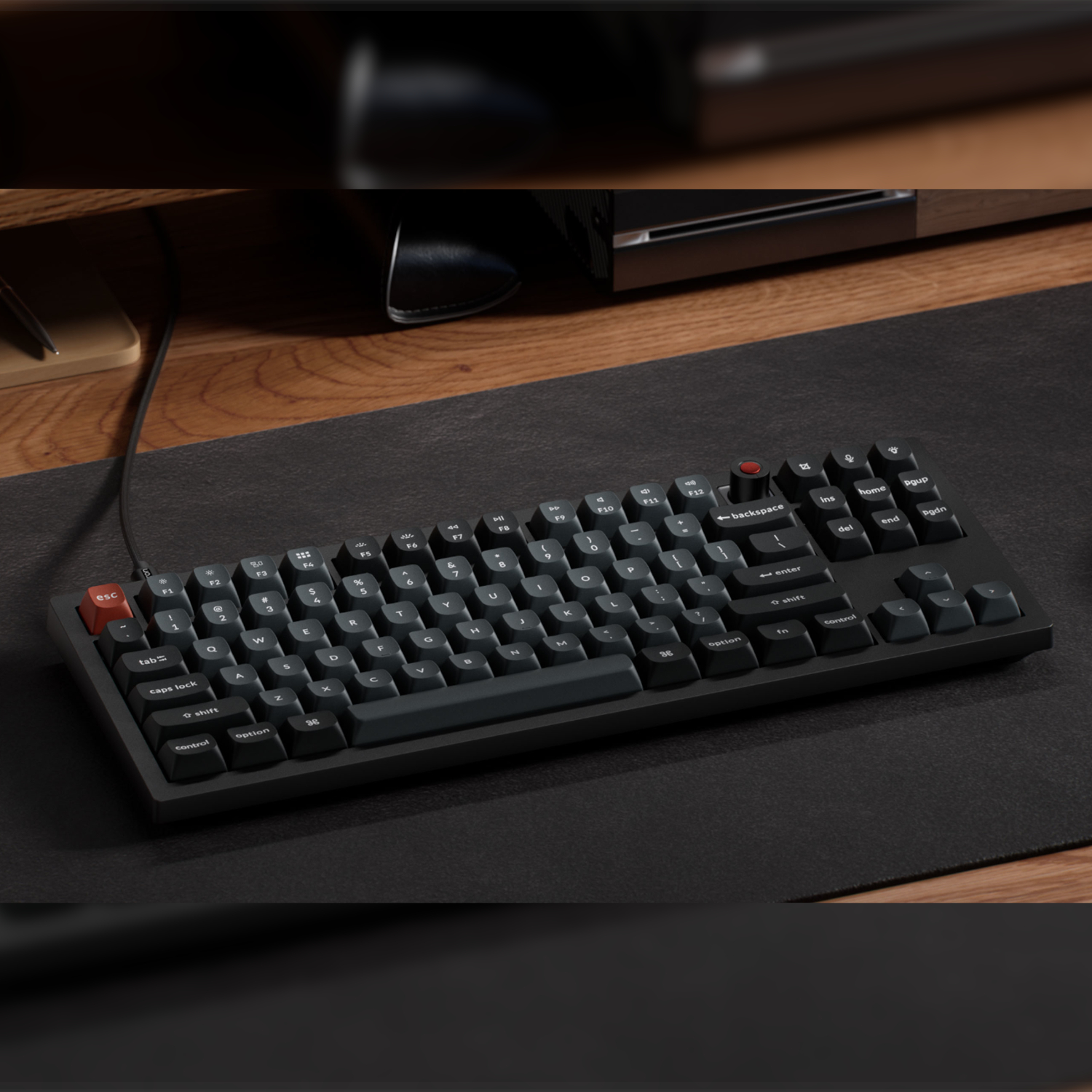 Keychron V3 Ultra 80% 8K Red Switch Hot-Swap RGB Wireless Keyboard - Black - Image 5