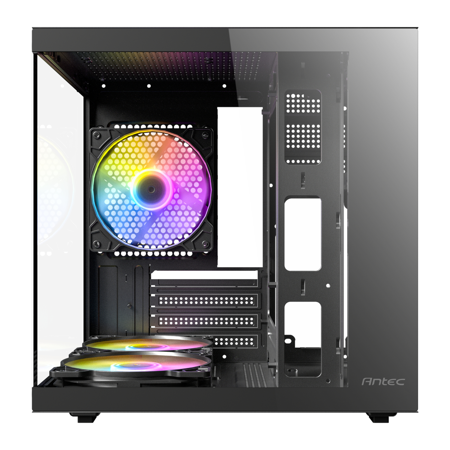 Antec VCX10M RGB Micro-ATX | ITX Mini -Tower Gaming Chassis - Black - Image 2