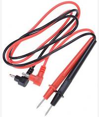 Geeko Black and Red Multimeter Test Leads