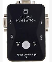 Unique KVM 2 Port VGA USB 2.0 Manual Switch