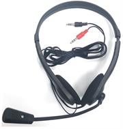 Unique Stereo Headphones with Flexible Microphone Black