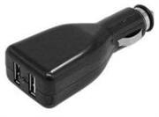 Unique USB Car Charger 12-24 V DC Twin