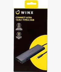 Winx Connect Ultra 14-IN-1 TYPE-C Hub Silver