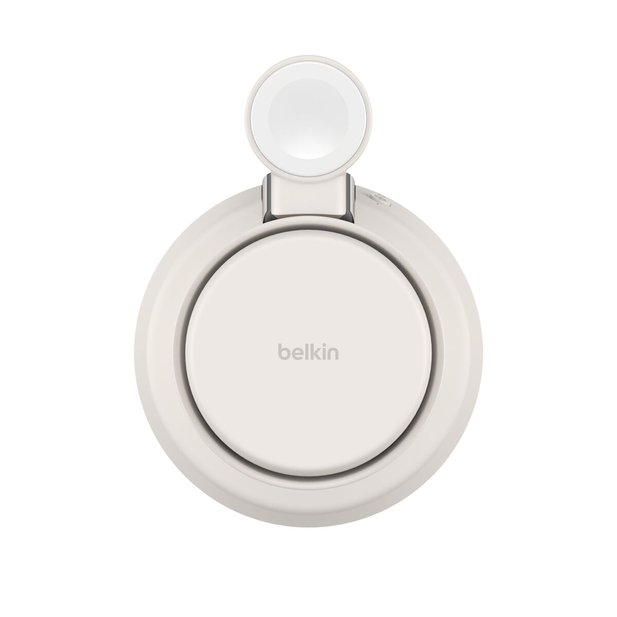 Belkin - UltraCharge - MagSafe Charger Compatible, 3-in-1 Qi2 Wireless Charging Station 25 Watt - Wireless Charger for iPhone 17/16, Apple Watch, AirPods, Desktop Phone Stand for Travel with 45 Watt Adapter - Sand - Image 5