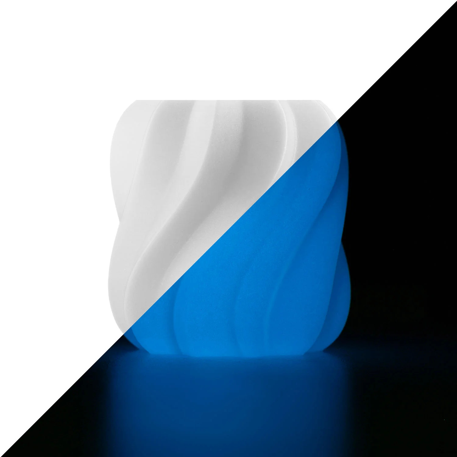 Anycubic PLA Glow-in-the-Dark Filament 1.75mm 1kg – White (Blue Glow)
