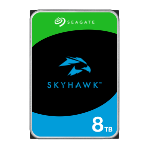 Seagate Skyhawk ST8000VX010 8TB 3.5'' HDD Surveillance Drives; SATA 6GB/s Interface; 8+ Bays Supported; MTBF: 1M Hr's; Camera's