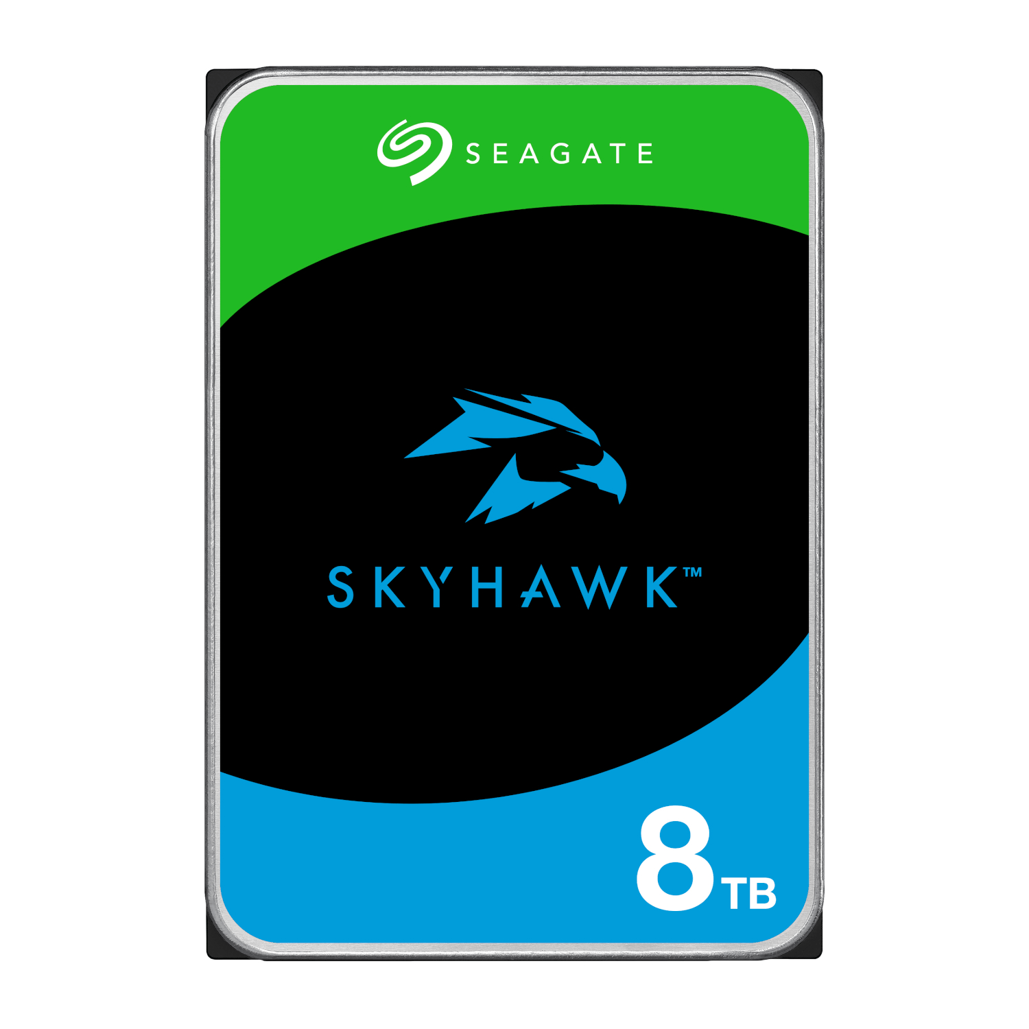 Seagate Skyhawk ST8000VX010 8TB 3.5'' HDD Surveillance Drives; SATA 6GB/s Interface; 8+ Bays Supported; MTBF: 1M Hr's; Camera's