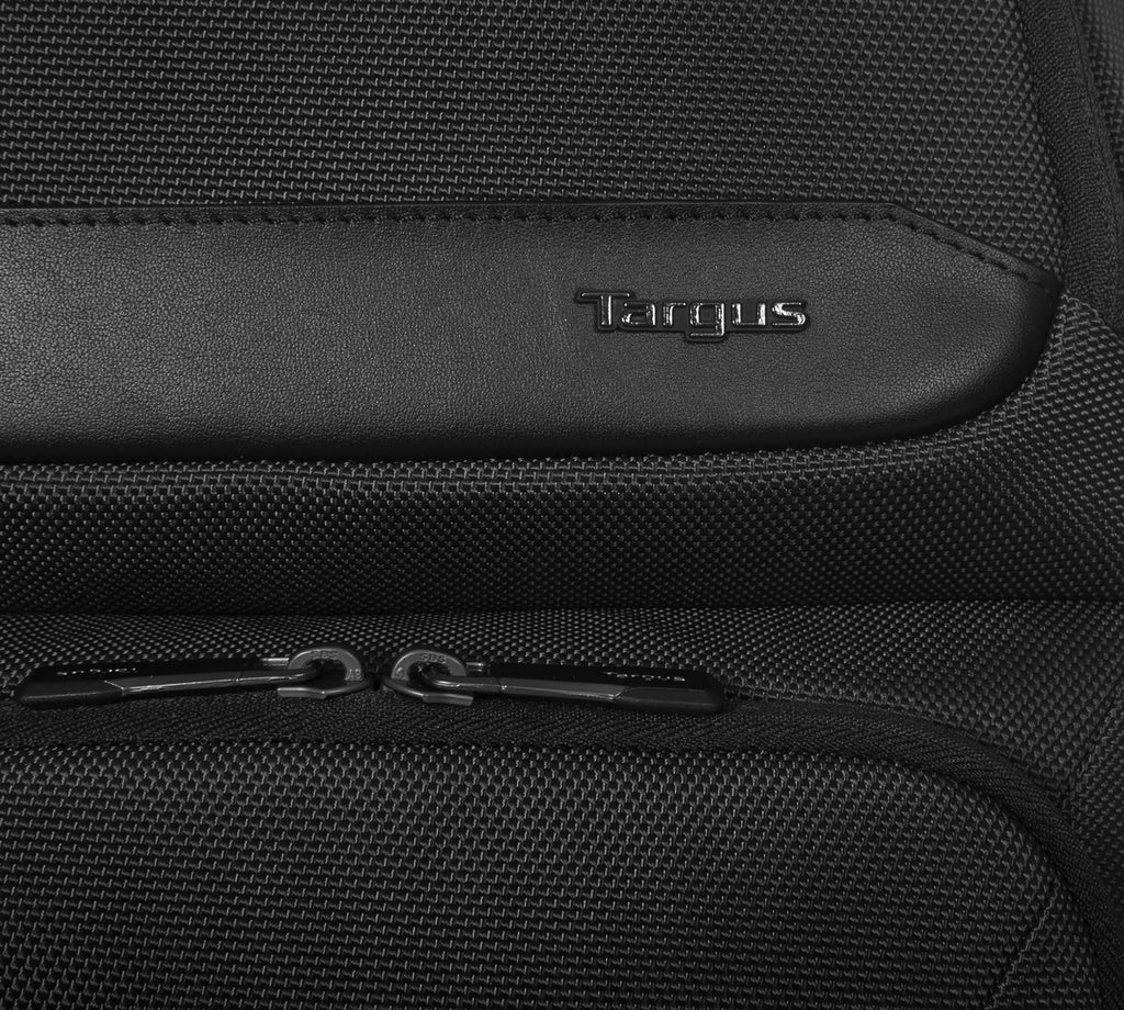 Targus - HeritageLuxe 14" - 16" Premium Laptop BackPack - Black (Fusing timeless elegance with tech-driven efficiency, the Targus 14"–16” HeritageLuxe Backpack offers serious protection and practical versatility for the on-the-go executive) - Lifetime Warranty - Image 6