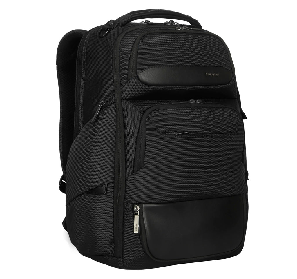 Targus - HeritageLuxe 14" - 16" Premium Laptop BackPack - Black (Fusing timeless elegance with tech-driven efficiency, the Targus 14"–16” HeritageLuxe Backpack offers serious protection and practical versatility for the on-the-go executive) - Lifetime Warranty - Image 2