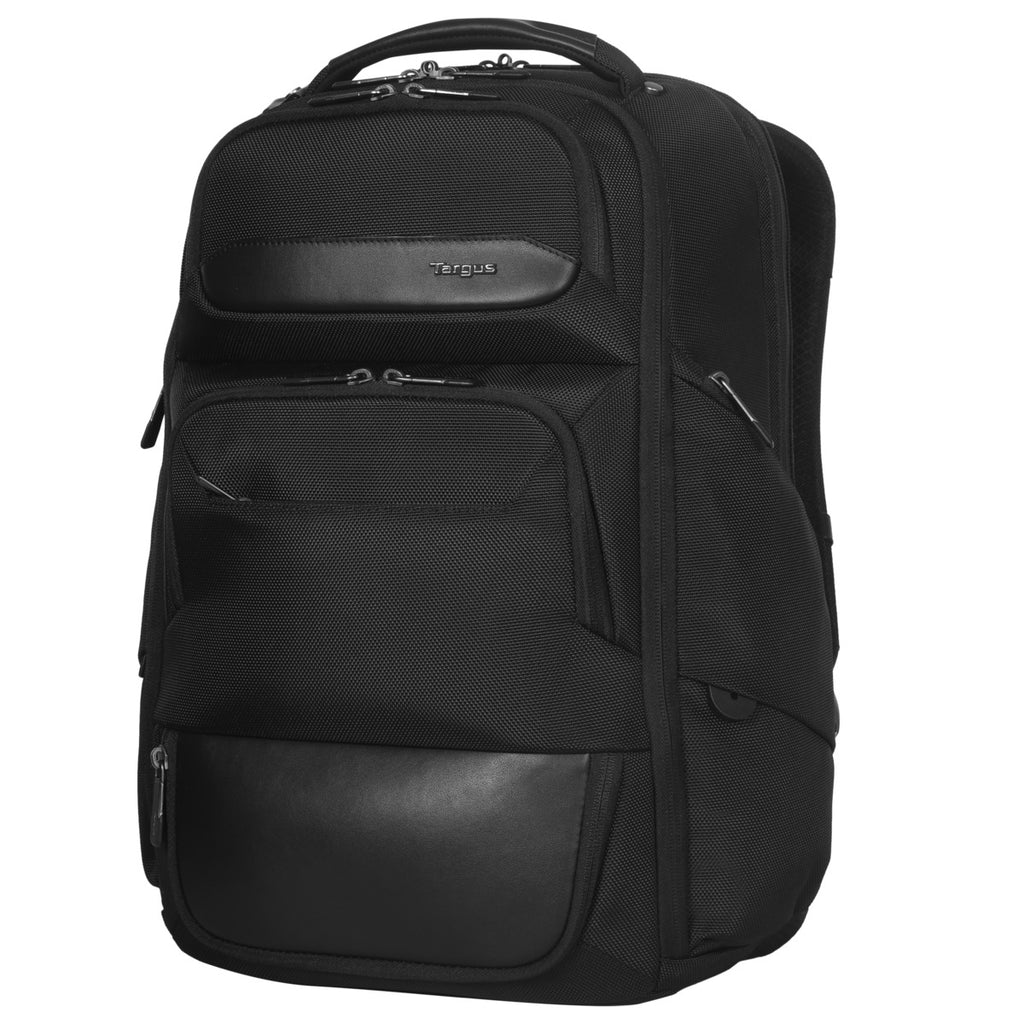 Targus - HeritageLuxe 14" - 16" Premium Laptop BackPack - Black (Fusing timeless elegance with tech-driven efficiency, the Targus 14"–16” HeritageLuxe Backpack offers serious protection and practical versatility for the on-the-go executive) - Lifetime Warranty - Image 3