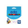 Edo Wax Crayons 8mm Pack Of 12