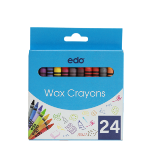 Edo Wax Crayons 8mm Pack Of 24