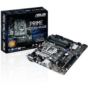 ASUS PRIME H270M MATX DDR4 LGA 1151 DIMM SLOT X 4 VGA X 1 HDM X 1I DVI-D X 1 PCIeX16 X 1 PCIe4.0 X 1 PCIeX1.0 X 2 M.2 X 2 SATA X 6