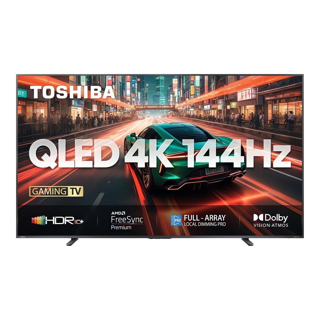 Toshiba 100 inch Z670N Series 4K QLED Smart LED TV – Resolution 3840 x 2160 4K UHD QLED (Quantum Dot), Refresh Rate 120Hz with 144Hz Game Mode capability, Connectivity 3 x HDMI (in