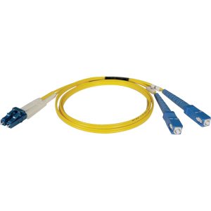Eaton Duplex Singlemode 9/125 Fiber Patch Cable (LC/SC), 15M (50 ft.)