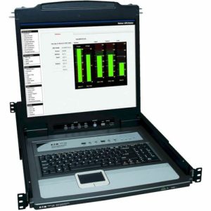 Eaton NetDirector 16-Port 1U Rack-Mount Console KVM Switch with 19-in. LCD + 8 PS2/USB Combo Cables