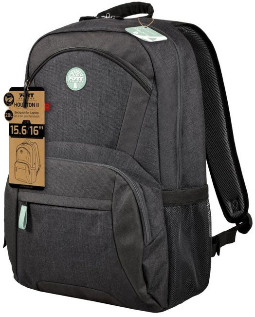 Port Houston Eco Black 15.6" Backpack