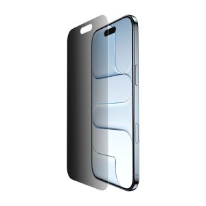 Belkin - Privacy Glass Screen Protector - Compatible with Apple iPhone 17 Air - Transparent (Easy Align Tray for Bubble Free Application Included)