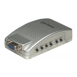 Manhattan PCTV Converter Displays PC Monitor Signal on TV , Retail Box, Limited Lifetime Warranty