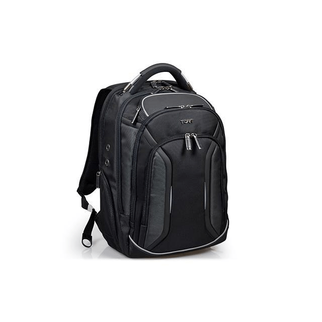 Port Designs Melbourne 15.6 Inch Backpack Case - Durable Backpack Made from 1680D Polyester Outer Material and 210D Polyester Inner Lining, Compatible with Laptops up to 15.6 Inche