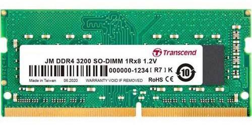 TRANSCEND JET MEMORY 32GB DDR4-3200 NOTEBOOK SO-DIMM 2RX8 CL22
