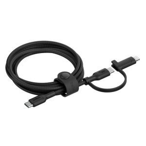 Belkin - BoostCharge Pro - 2 in 1 USB-C - with USB-C and Lightning Connector - 1.5 Meter - Black - 2 Year Warranty
