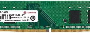 TRANSCEND JET MEMORY 16GB DDR4-3200 DESKTOP U-DIMM 2RX8 CL22