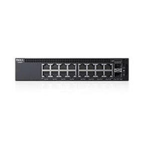 Dell Networking X1018 Smart Web Managed Switch/ 16x 1GbE and 2x 1GbE SFP ports Lifetime Limited Hardware Warranty Minimum Warranty ( add 575 BBEE to make the switch rackmountable )
