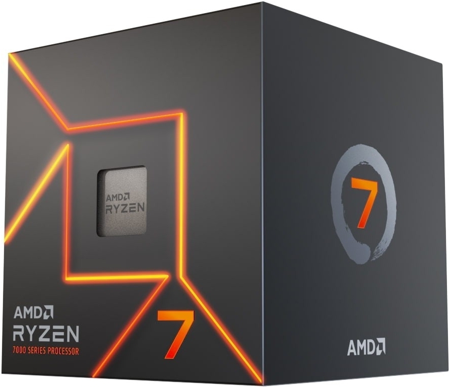 AMD Ryzen 7 7700 5nm SKT AM5 CPU; 8 Core/16 Thread Base Clock 3.8GHz; 32MB Cache; Radeon Graphics; Wraith Prism Cooler