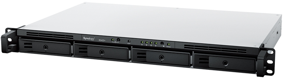 RackStation 4-bay AMD Ryzen R1600 (2-core 2.6 (base) / 3.1 (turbo) GHz) 2GB RAM not upgradeable