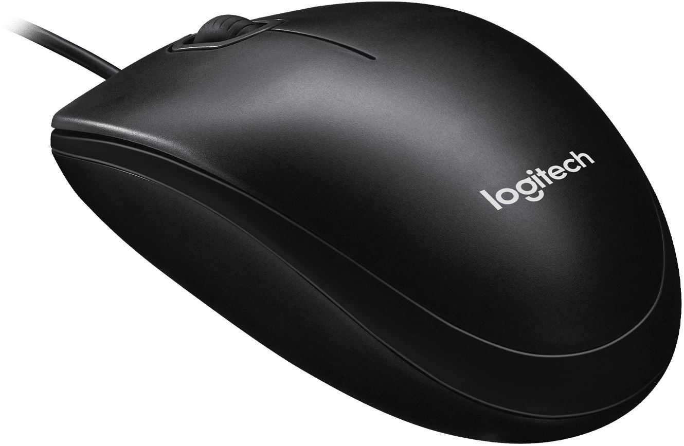 Logitech® Mouse M100 - BLACK - USB - N/A - EMEA28i-935 - AKOYA HANGTAB BOX M100