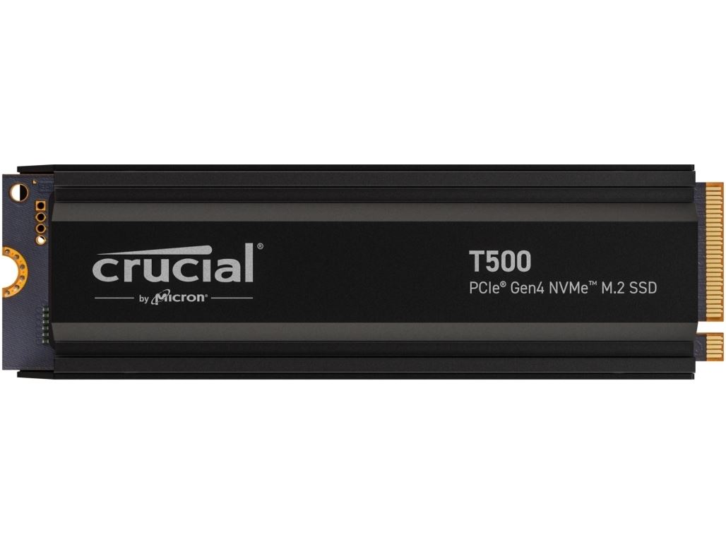 Crucial T500 1TB M.2 NVMe Gen4 with Heatsink NAND SSD