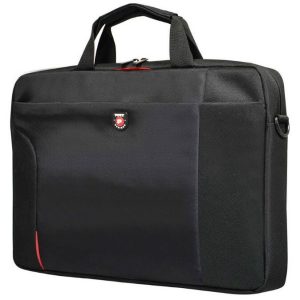 Port Houston 15.6 Inch Black Top Loader Notebook Case - Simple and Functional Notebook Case, Compatible with Laptops up to 15.6 Inches, Durable Design, Ideal for School, Office, or