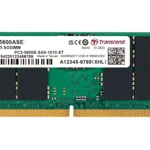 TRANSCEND JET MEMORY 48GB DDR5-5600 Unbuffered Notebook SO-DIMM 2RX8 CL46 (3Gx8)x16