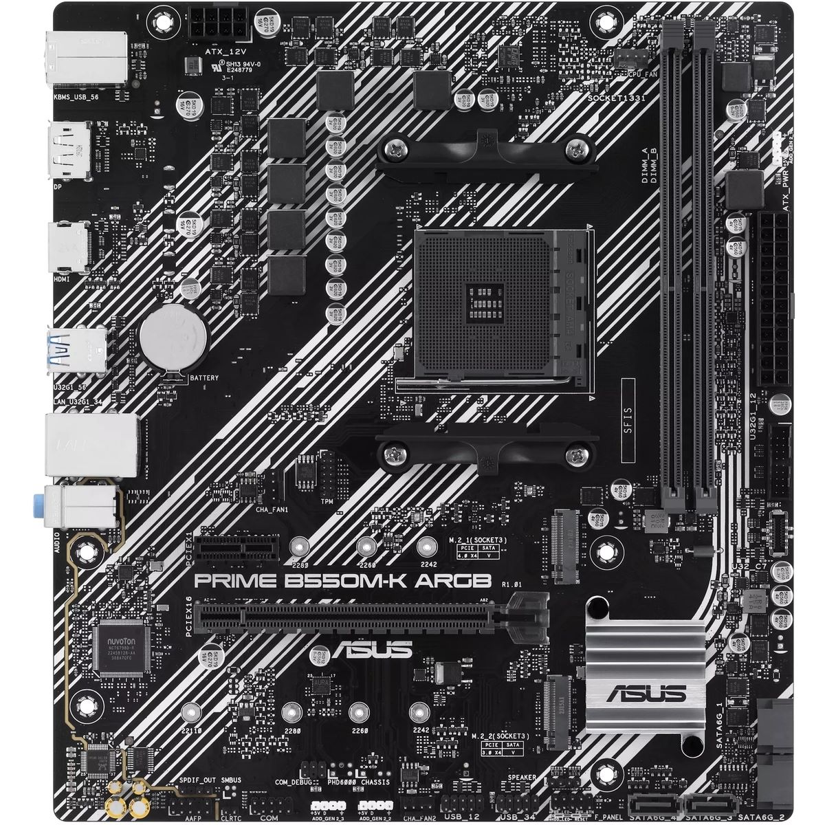ASUS Motherboard/mATX/AM4/DDR4/2xDIMM/Max.64GB/1xPCIe 4x16/1x PCIe3x16/1xPCIe3x1/2xM.2/4xSATA/1xDP/1xHDMI/RAID.