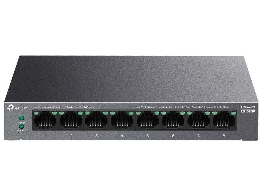 TP-Link 8 Port Gigabit Unmanaged Desktop POE Switch