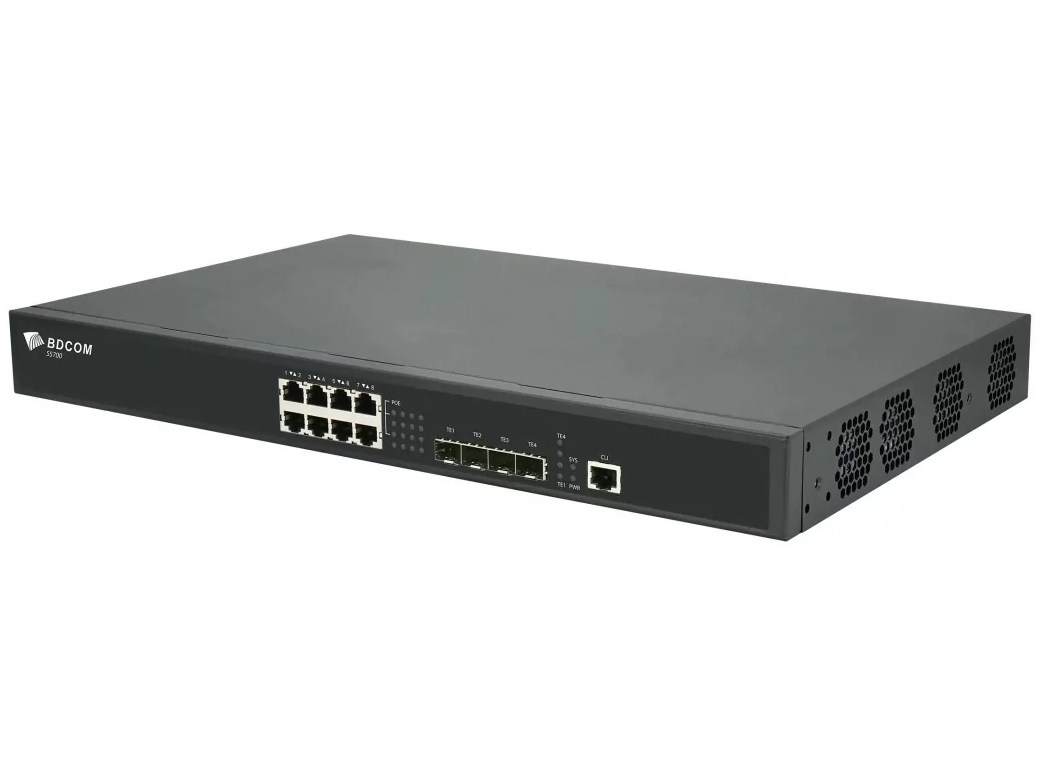 L3 Managed, Single AC PSU, 370W PoE Budget