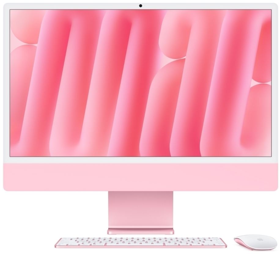 24-Inch IMAC With Retina 4.5K Display: Apple M4 Chip With 10‑Core Cpu And 10‑Core Gpu, 16Gb, 512Gb SSD - Pink