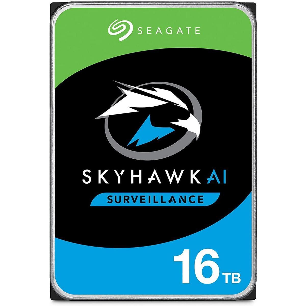 Seagate Skyhawk AI ST16000VE004 16TB 3.5'' HDD Surveillance Drives; SATA 6GB/s Interface; 256MB Cache; RPM: 7200;512e; 5 Year li