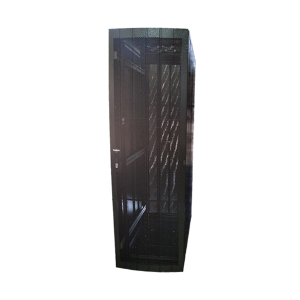 RCT 25U CP server/networking cabinet 4x uprights 4x feets incl Glands + Screws; 600 X 1000 PERFORATED DOOR; BLACK.