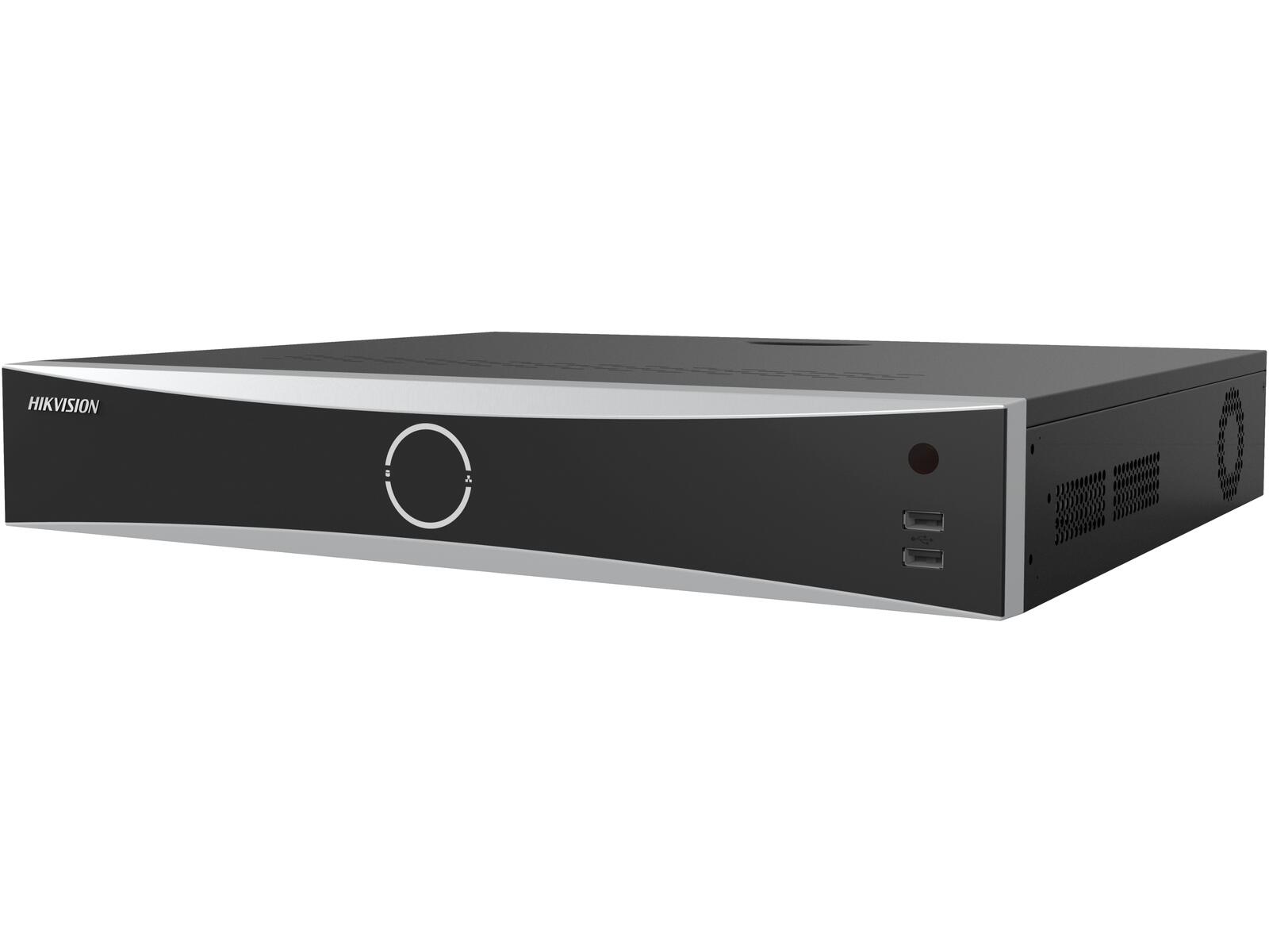 16CH Hikvision AcuSense NVR, 256Mbps, 4 SATA Interfaces,2 HDMI ouputs