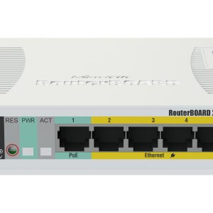 Steel housing, desktop or wall-mounting design,  5 10/100/1000M RJ45 ports