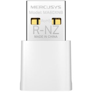 Mercusys Nano WiFi 6 Bluetooth USB Adapter - Fast WiFi 6 Speed Up to 900Mbps and Bluetooth 5.3 in One Compact Device, 2.4GHz at 287 and 5GHz at 600Mbps Dual-Band, Nano Size, Pre-Lo