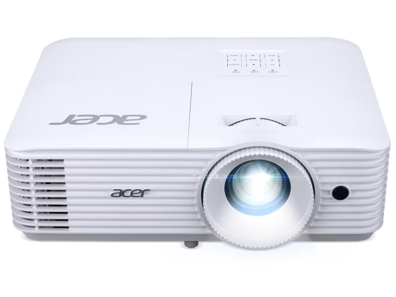 Acer PJ P1258i, DLP 3D, XGA, 4800 Lm, 20000/1, 2.7kg. WiFi, 1x10W built-in speakers, Bag, SA Power - 3 Year FRR Warranty Input: Analog RGB/Component Video (D-sub) x 1; HDMI1.4b (HDCP 1.4) x 2PC Audio (3.5mm mini jack) x 1; Composite Video (RCA) x 1; USB (Wireless dongle, Hidden Type A2.0) x 1 Output: DC Out (5V/1.5A, USB Type A) x 1PC Audio (3.5mm mini jack) x 1; Control Interface: RS232 (D-sub) x 1 In the box: AC power cord; HDMI cable; Remote control; Battery for remote control; Carrying caseLens cap; Quick start guide; WirelessProjection-Kit (UWA5)