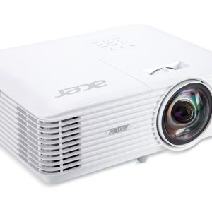 Acer PJ Short Throw S1287n , DLP 3D, XGA, 4000lm, 20000/1, HDMI, RJ45 short throw 0.5,3.1kg , 1 x 16W Speakers, Dual HDMI Ports, SA Power - 3 Year FRR Warranty (optional WiFi- MC.JTH11.006 to be added) Input:Analog RGB/Component Video (D-sub) x 1; HDMI1.4b (HDCP 1.4) x 2PC Audio (3.5mm mini jack) x 1; Composite Video (RCA) x 1; DC Out (5V/1A, USB Type A) x 1; Output DC Out (5V/1.5A, USB Type A) x 1; PC Audio (3.5mm mini jack) x 1; Control Interface: RS232 (D-sub) x 1USB (Type A) x 1, share output port1 In the box: AC power cord; VGA cable; Remote control; Battery for remote control; Lens cap; Quick start guide; Security card